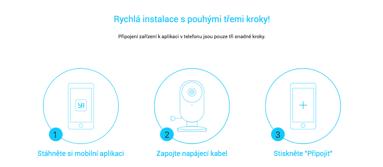 Xiaomi Yi Home IP Camera 1080P - Chytrá IP kamera s detekcí dětského pláče nastaveni navod manual pomoc jak pripojit